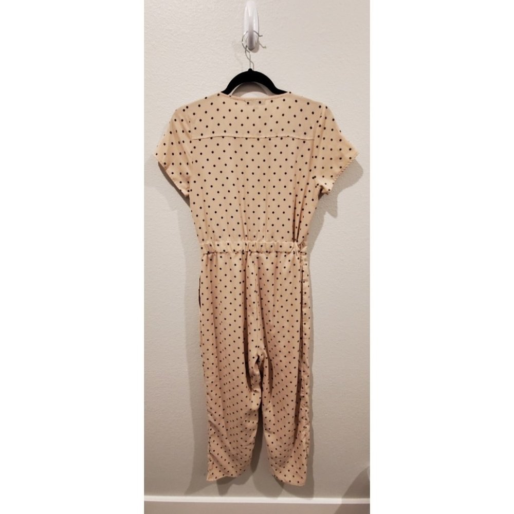 POLAGRAM Nude Polka Black Dots Jumpsuit - Picture 7 of 7